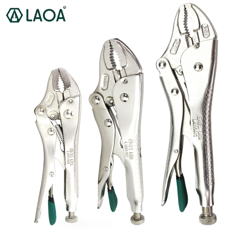LAOA 잠금 펜치 라운드 코 용접 도구 플라이어 바이스 그립 펜치 세트 5 인치 LA111405 [LAOA-212]