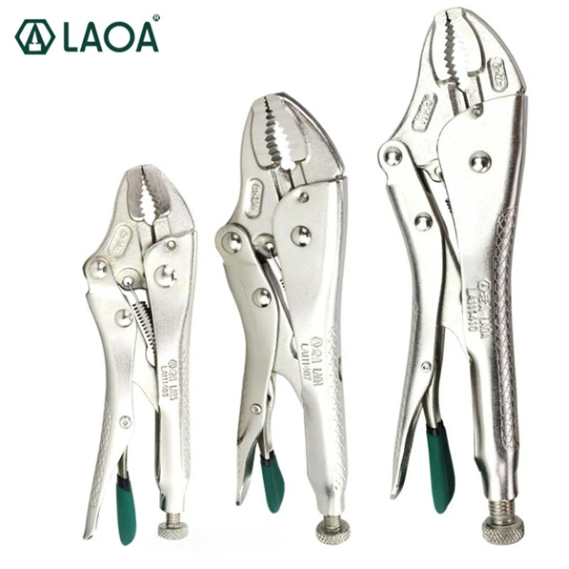 LAOA 잠금 펜치 라운드 코 용접 도구 플라이어 바이스 그립 펜치 세트 10 인치 LA111410 [LAOA-214]