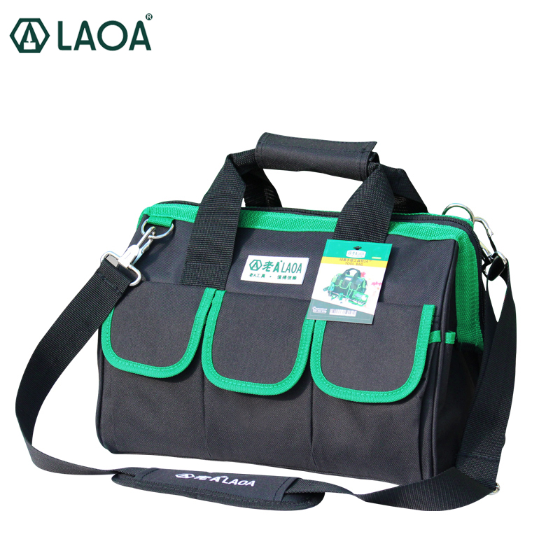 LAOA 600D 도구 가방 전기 대용량 수리 도구 키트 방수 가방 스토리지 전기공 도구 13 inch LA212818 [LAOA-223]