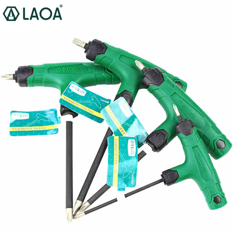 LAOA S2 비트 T 모양 필립스 슬롯 가정용 스크루 드라이버 도구 세트 LA315330 [LAOA-227]