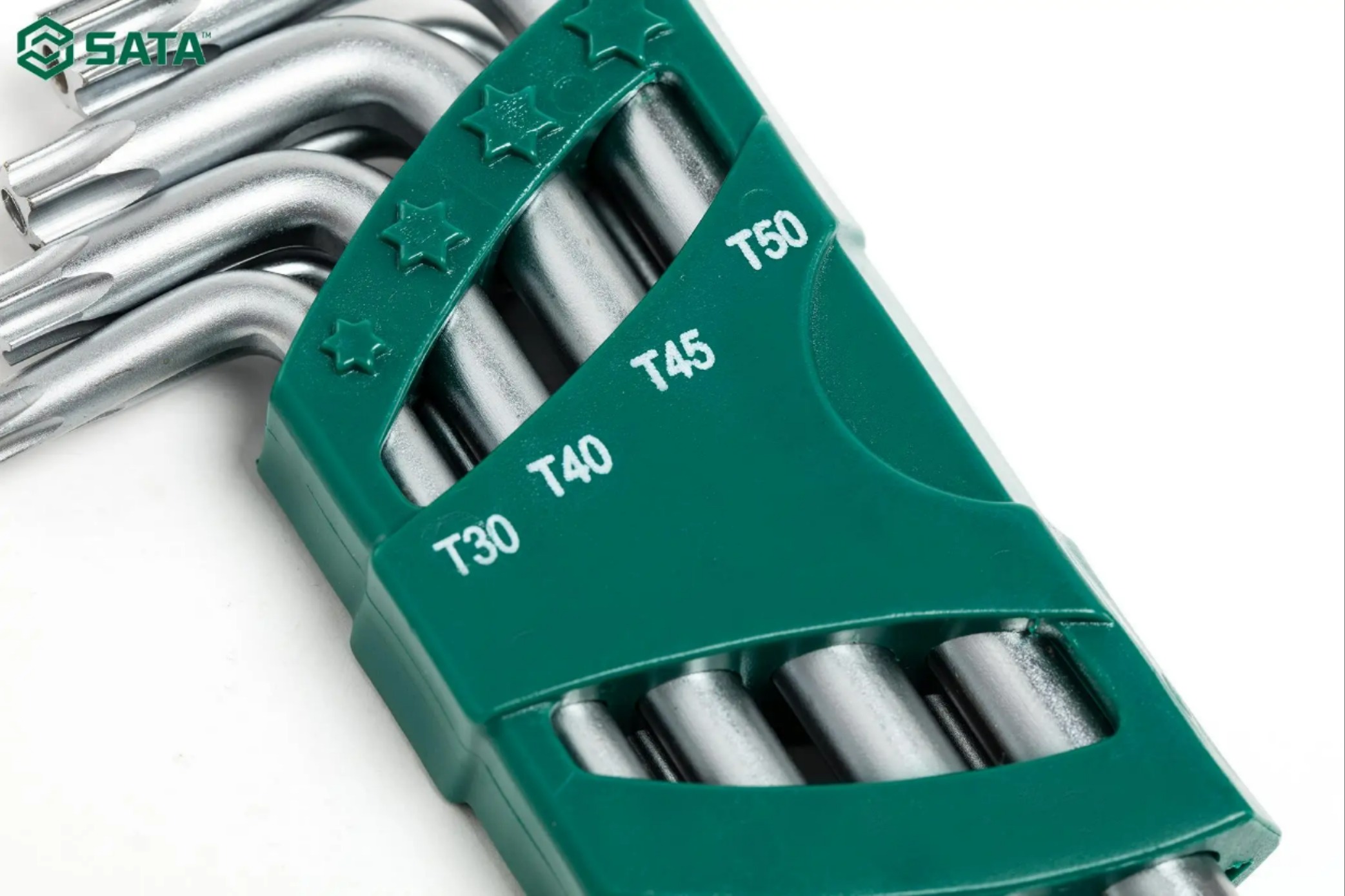 SATA S2 TT10 TT15 TT20 TT25 TT27 TT30 TT40 TT45 TT50 긴 팔 Torx 키 세트 09702 9 개 [SATA-42]