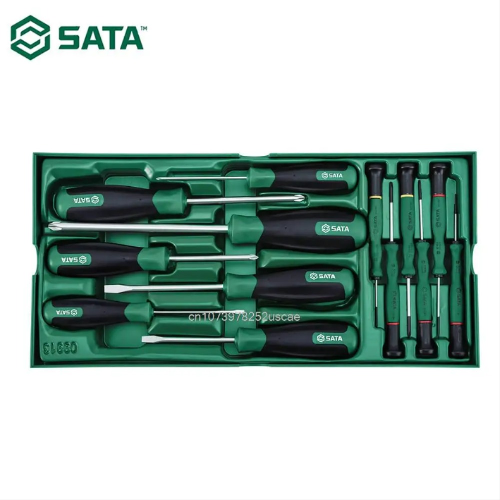 SATA 소형 슬롯 스크루 드라이버 트레이 세트 슬롯 드라이버 PH000 PH0 PH1 PH2 PH3 13 개 09913 [SATA-43]