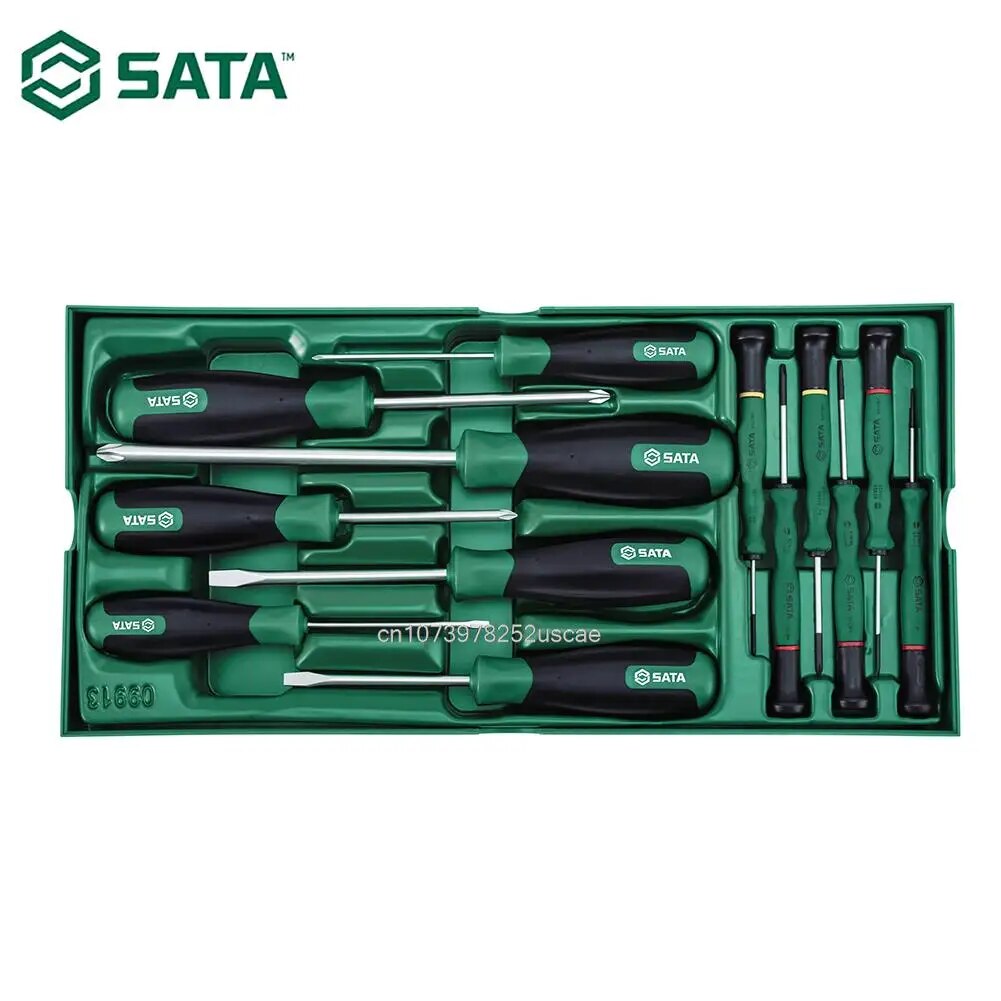 SATA 소형 슬롯 스크루 드라이버 트레이 세트 슬롯 드라이버 PH000 PH0 PH1 PH2 PH3 13 개 09913 [SATA-43]