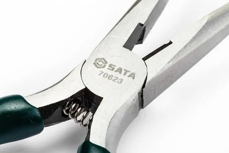 SATA CR-V 스틸 전자 앵글 롱 노즈 플라이어 6 inch 160MM 70623 [SATA-45]