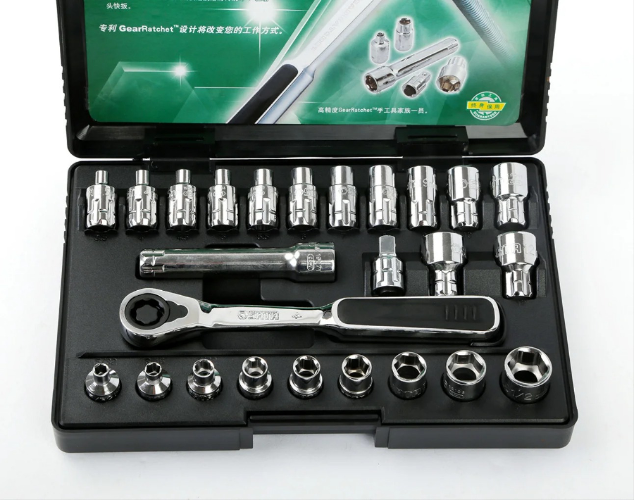 SATA 라쳇 소켓 렌치 세트 13MM 자동차 수리 도구 키트 25PCS 09131 [SATA-76]