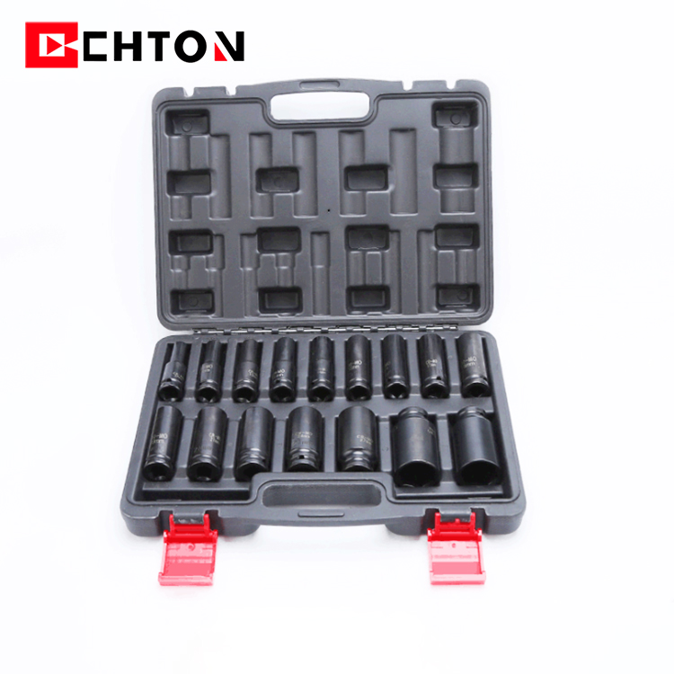 소켓 렌치 손도구 CRMO 1/2 인치 78mm 긴 공기 충격 자동 수리 도구 소켓 세트 16Pcs [CHTON-26]