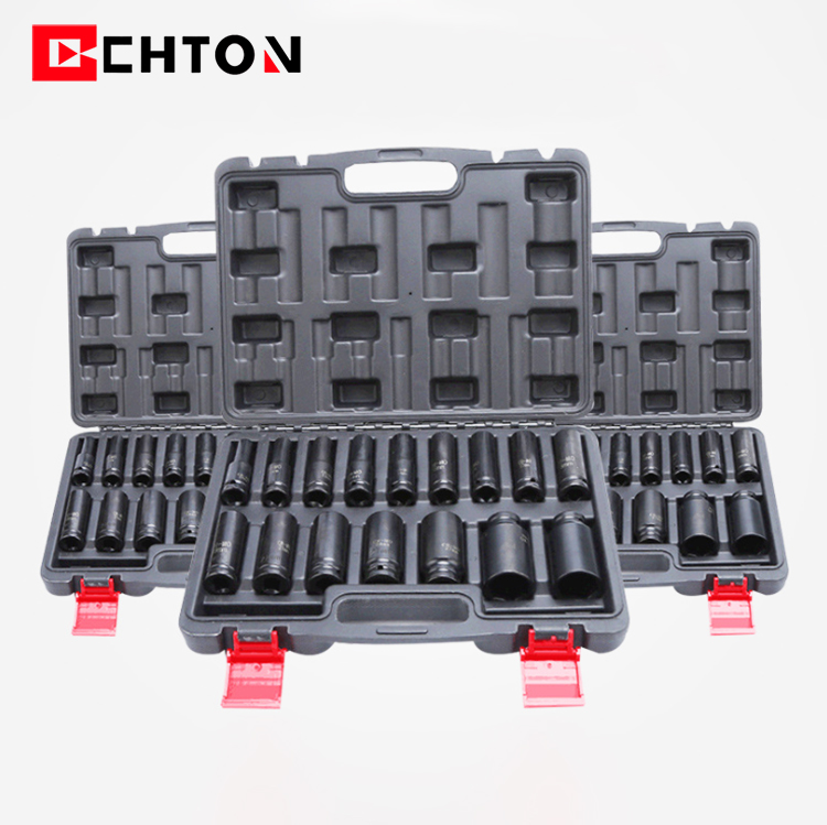 소켓 렌치 손도구 CRMO 1/2 인치 78mm 긴 공기 충격 자동 수리 도구 소켓 세트 16Pcs [CHTON-26]