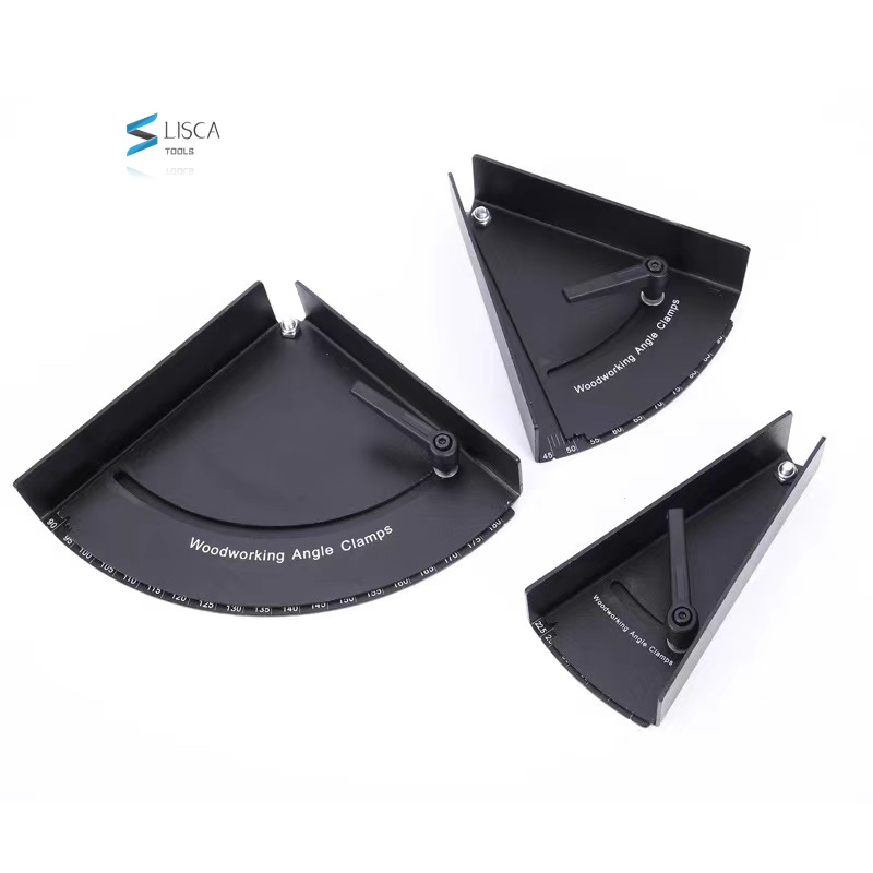 L-HT216 90 180 도 조정 각도 클램프 목공 측정 프레임 홀더 포지셔너 조정 가능한 코너 벽돌 손 도구 [ZGA37-31]