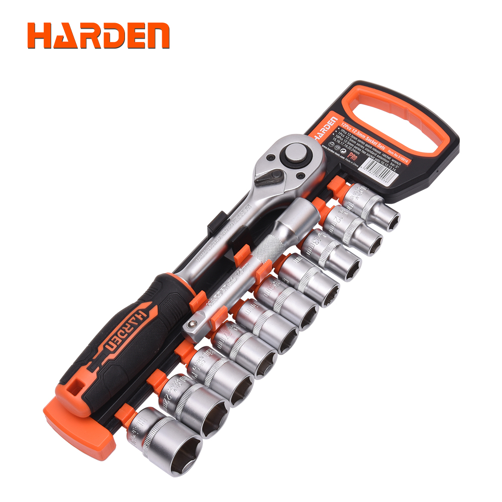 자동 수리 1/2 inch 힘 소켓 세트 도구 세트 12PCS 510016 [HARDEN-36]