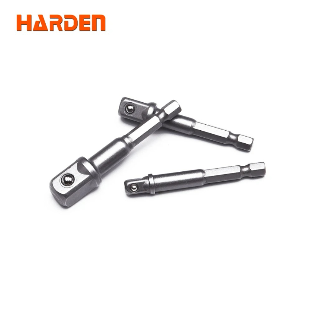 육각 드릴 전원 비트 1/4x65mm 3/8x65mm 1/2x70mm 연장 막대 소켓 비트 어댑터 스틸 볼 3pcs 550733 [HARDEN-93]