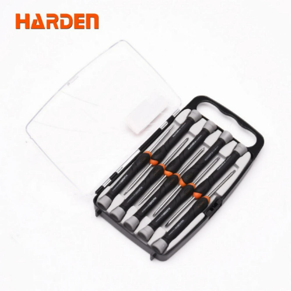 세트 CR-V 소재 플라스틱 핸들 스크루 정밀 미니 스크루 드라이버 9pcs 550122 [HARDEN-127]