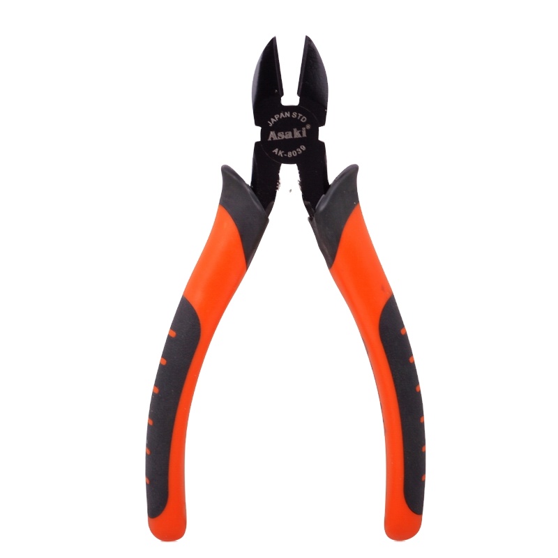 Asaki 탄소 강철 물자 6inch 실제적인 튼튼한 유형 대각선 절단 플라이어 철사 절단 플라이어 AK-8039 [Asaki-18]