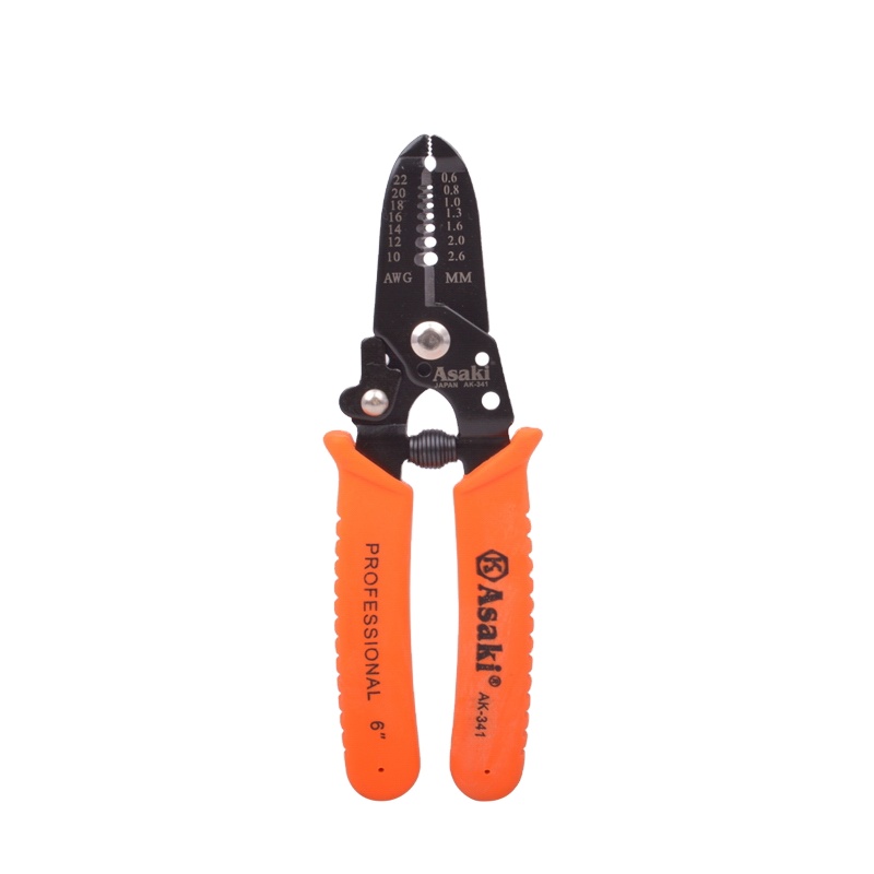 AK-9101 수동 철사 스트리퍼 전기공 철사 벗기는 손 공구 [Asaki-41]