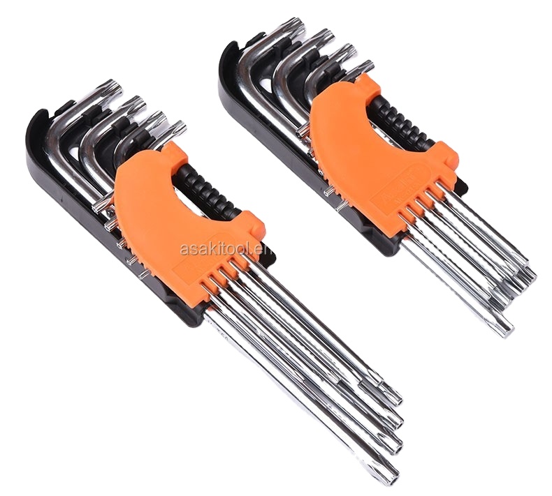 9pcs torx 육각 키 세트 렌치 세트 AK-0196 [Asaki-54]