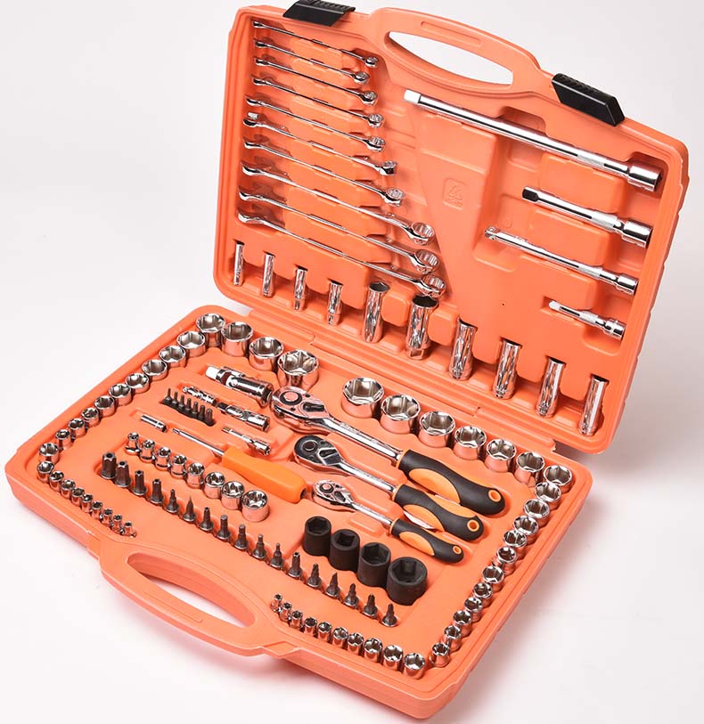 Asaki 120pcs 소켓 렌치 스패너 세트 손 도구 세트 AK-9751 [Asaki-85]