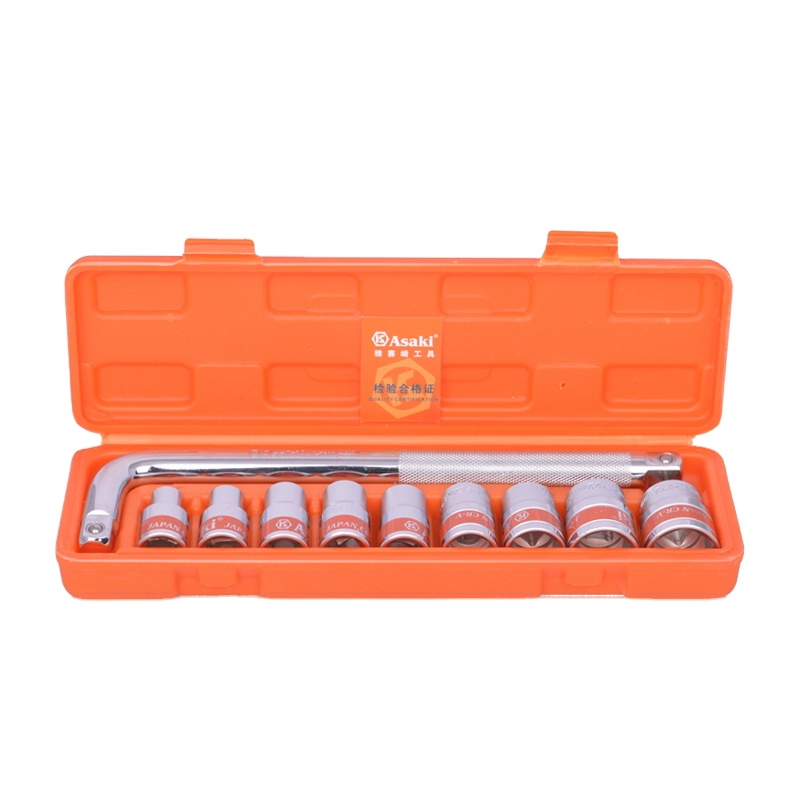 AK-9766 10 PCS 1/2inch DR socket 렌치 세트 [Asaki-89]