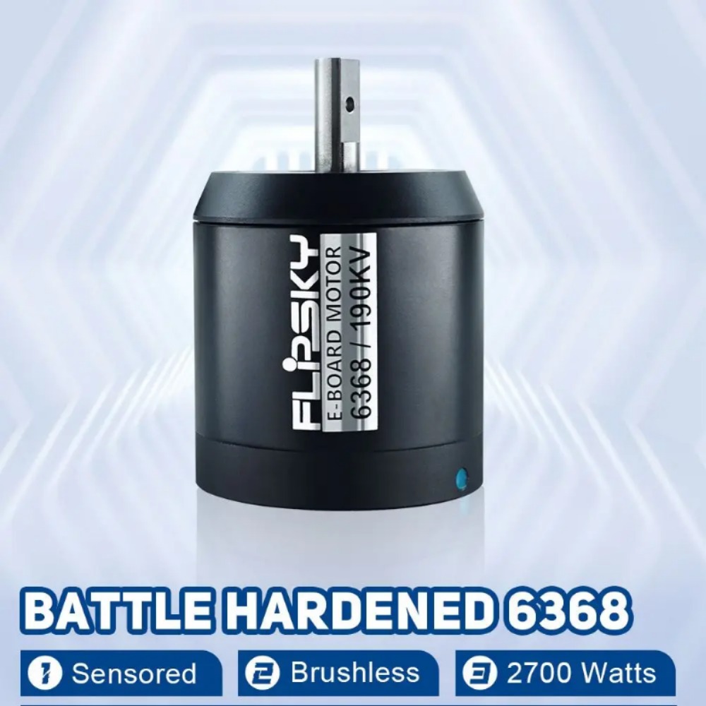 Flipsky 센서 브러시리스 DC 모터 배틀 강화 6368 D 샤프트 190KV 2700W 전기 스케이트 보드용 10mm [FLPSKY-30]