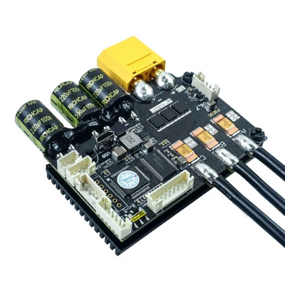 스케이트 Electrico FSESC 6.7 PRO 방열판이 있는 VESC6 기반 전자 속도 컨트롤러 서핑 및 스키용 플립 스키 [FLPSKY-41]