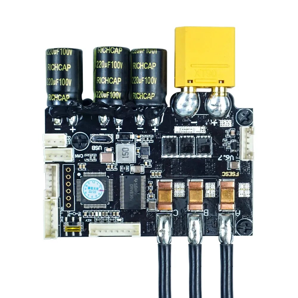 스케이트 Electrico FSESC 6.7 PRO 방열판이 있는 VESC6 기반 전자 속도 컨트롤러 서핑 및 스키용 플립 스키 [FLPSKY-41]