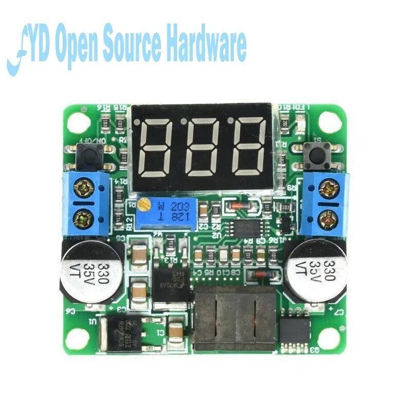 LED 디지털 디스플레이 전압 조정기 모듈 LM2577 LM2596 IN 5-25V [OPEN-ZTI43-44]