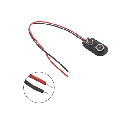 9V 배터리 클립 커넥터 버클 케이블 15cm [OPEN-AB01-003]