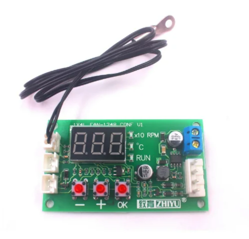 DC 12V 24V 48V 5A 2 3 4 와이어 PWM 모터 팬 속도 컨트롤러 온도 제어 지원 EC EBM 팬 [OPEN-ZTL45-03]