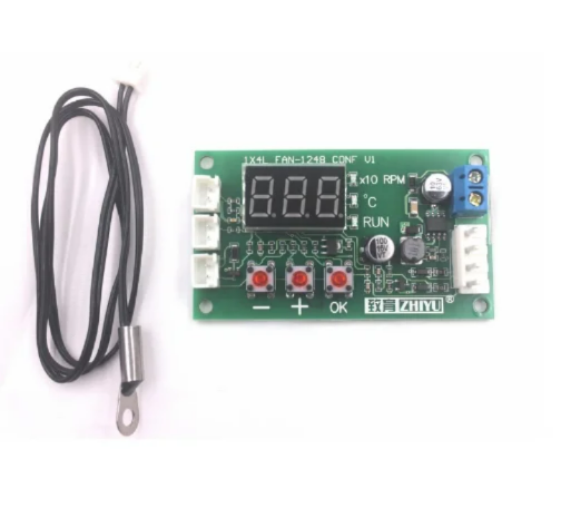 DC 12V 24V 48V 5A 2 3 4 와이어 PWM 모터 팬 속도 컨트롤러 온도 제어 지원 EC EBM 팬 [OPEN-ZTL45-03]
