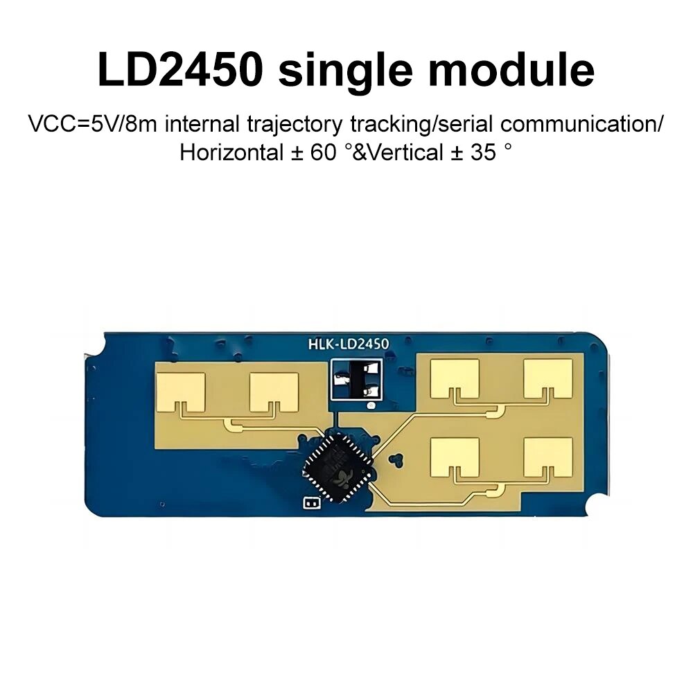 Hi-Link 스마트 홈 모션 타겟 추적 레이더 센서 모듈 거리 각도 속도 테스트 24G 미니 HLK-LD2450 Module wire [OPEN-ZTY12-04]