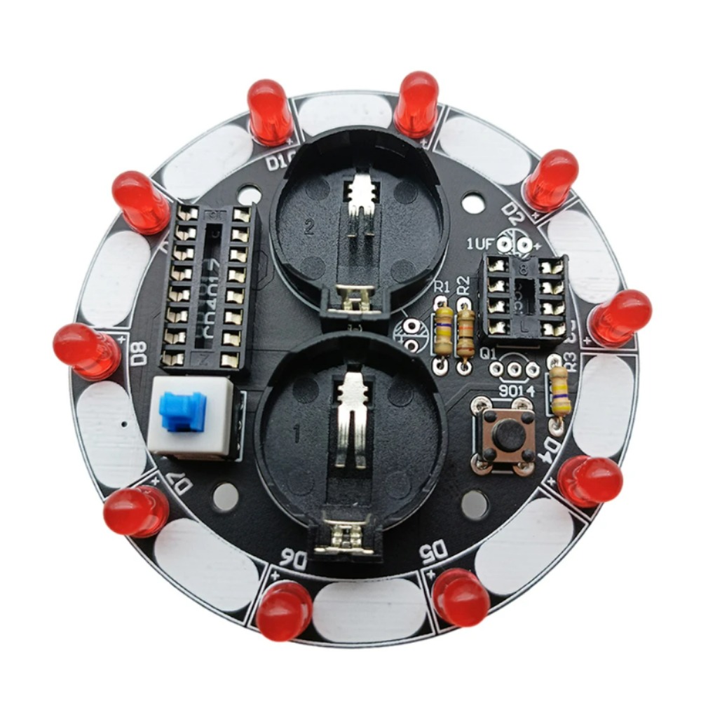 행운의 턴테이블 부품 NE555 CD4017 전자 DIY 생산 용접 부품 패키지 LED 워터 램프 복권 전자 키트 완제품 [DIY-309]