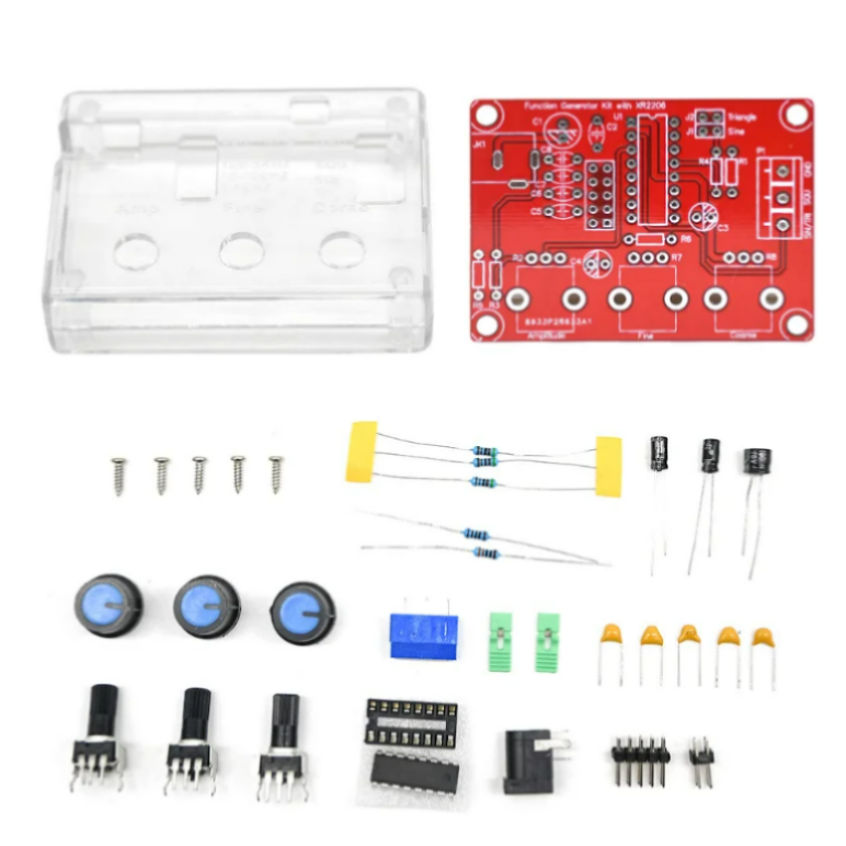 1Hz-1MHz XR2206 기능 신호 발생기 DIY 키트 사인 삼각형 정사각형 출력 신호 발생기 조정 가능한 주파수 진폭 [DIY-313]
