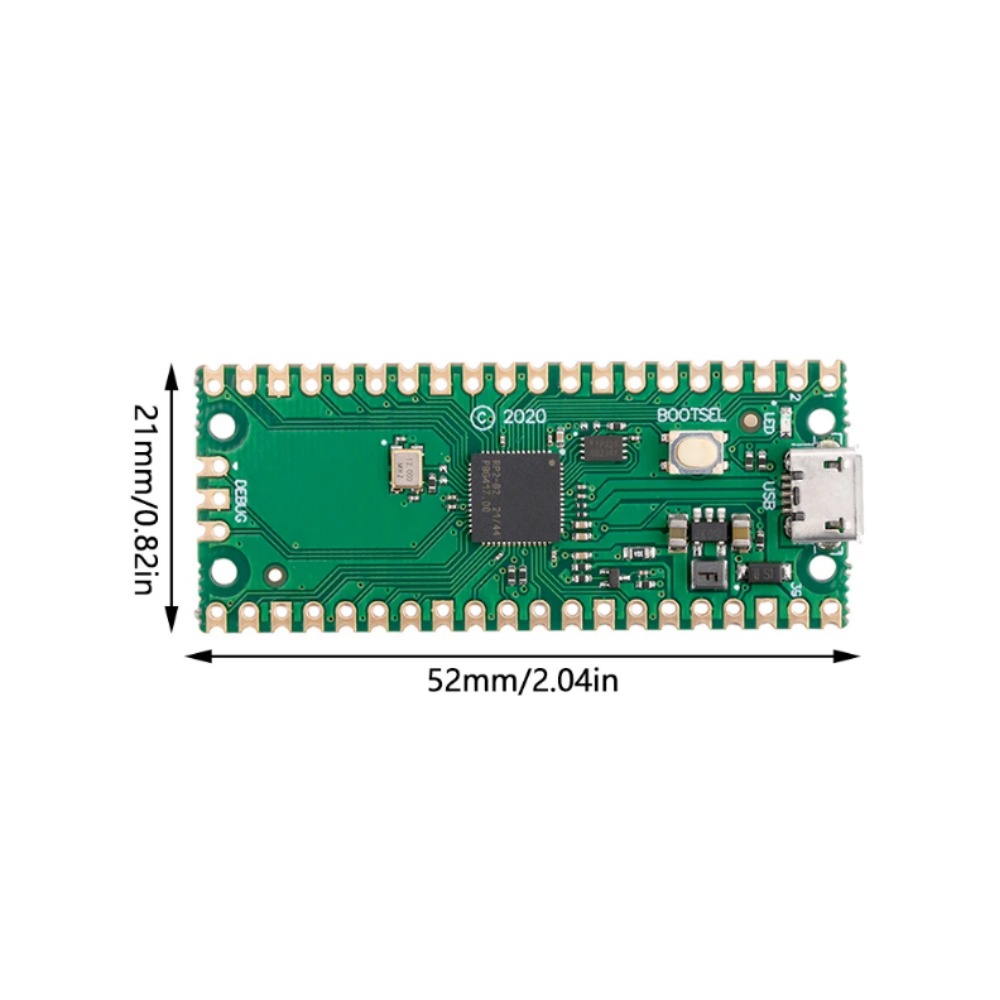 RP2040 피코 개발 보드 TCPUD PRP2040 와이파이 모듈 프로세서 C타입 마이크로 USB [OPEN-ZTZ24-04]