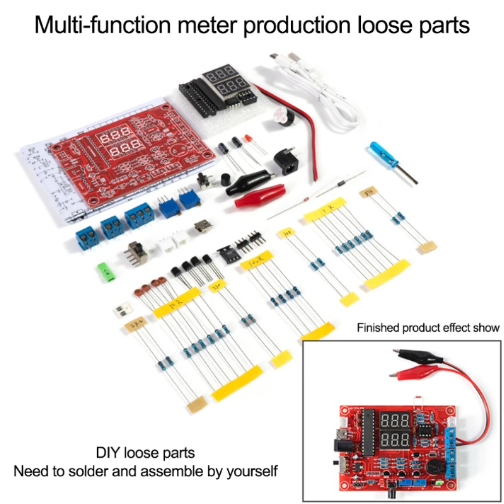 다기능 기기 제작 DIY 전자 키트 전류 온도 감지 PWM 신호 발생기 부품 DIY kits no case [DIY-320]