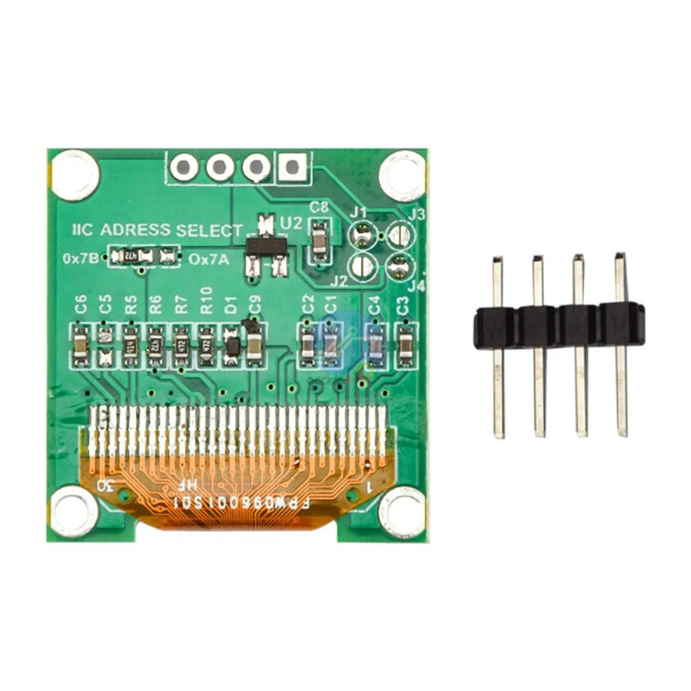 0.96 인치 OLED 모듈 IIC I2C 인터페이스 드라이버 128x64 해상도 흰색 노란색 및 파란색 디스플레이 [OPEN-ZTI44-09]