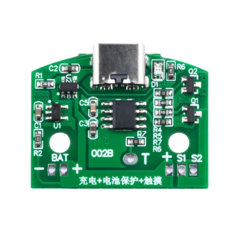 C타입 데스크 램프 회로 기판 USB 충전 3 단 무한 조도 조절 LED 터치 조명 제어 모듈 [OPEN-ZTI43-065]