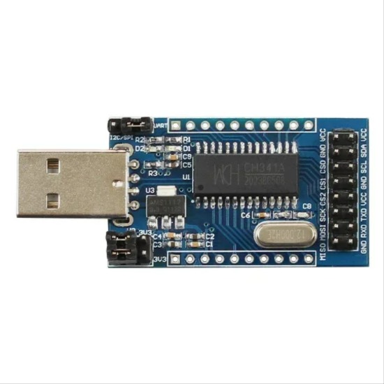 CH341A 모듈 USB-UART IIC SPI TTL ISP EPP MEM 병렬 변환기 아두이노용 [OPEN-ZTW38-29]