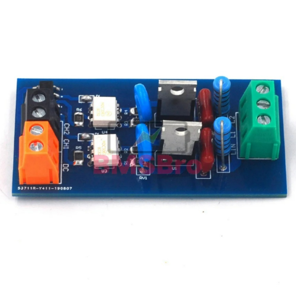 광전 절연 솔리드 스테이트 릴레이 모듈 SSR PNP NPN DC 24V-AC 8-230V 110V 220V PLC 앰프 보드 2 채널 [OPEN-ZTD36-74]