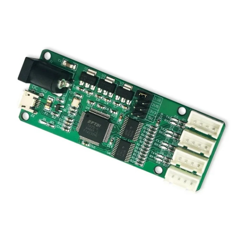 직렬 포트 모듈 UART USB to 4 웨이 TTL FT4232 칩 DC 5V 컨버터 보드 [OPEN-ZTB59-16]