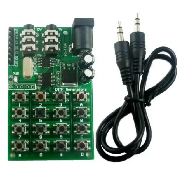 AE11A04 DTMF 아두이노 UNO 프로용 키패드 DTMF 생성기 모듈 오디오 인코더 송신기 보드 [OPEN-ZTP48-398]