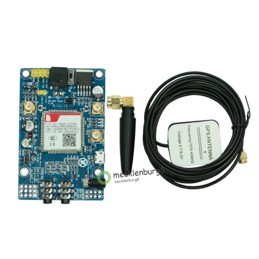 아두이노용 GPS 안테나 장착 GPS 개발 보드 SIM808 모듈 GSM GPRS SMA [OPEN-ZTC65-10]