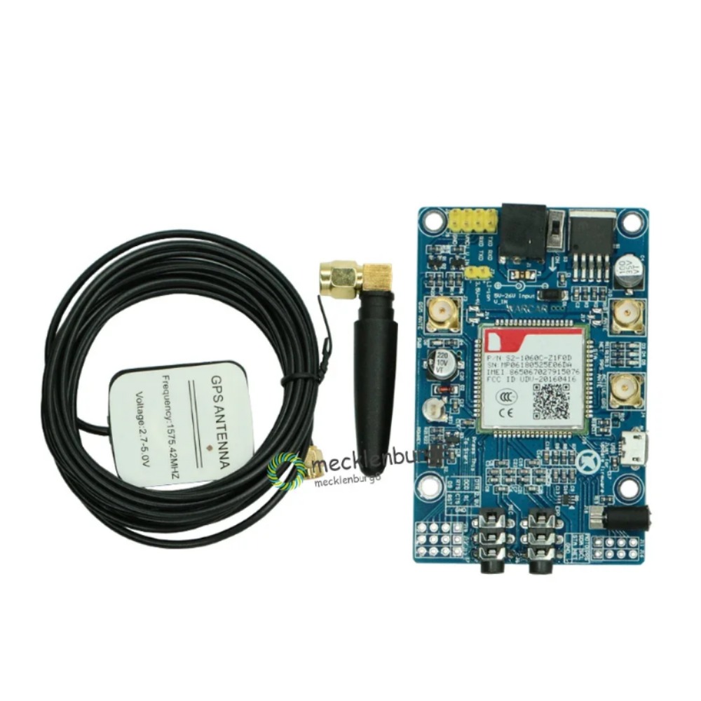 아두이노용 GPS 안테나 장착 GPS 개발 보드 SIM808 모듈 GSM GPRS SMA [OPEN-ZTC65-10]