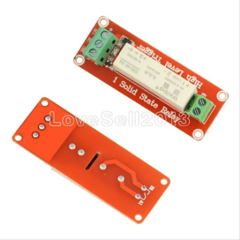 SSR 솔리드 스테이트 R 릴레이 모 듈 하이 로우 레벨 트리거 스위칭 트랜지스터 보드 아두이노 우노 R3 용 DC 5V 220V 5A 1 채널 [OPEN-ZTD36-82]