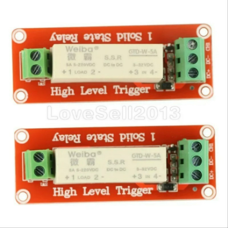 SSR 솔리드 스테이트 R 릴레이 모 듈 하이 로우 레벨 트리거 스위칭 트랜지스터 보드 아두이노 우노 R3 용 DC 5V 220V 5A 1 채널 [OPEN-ZTD36-82]
