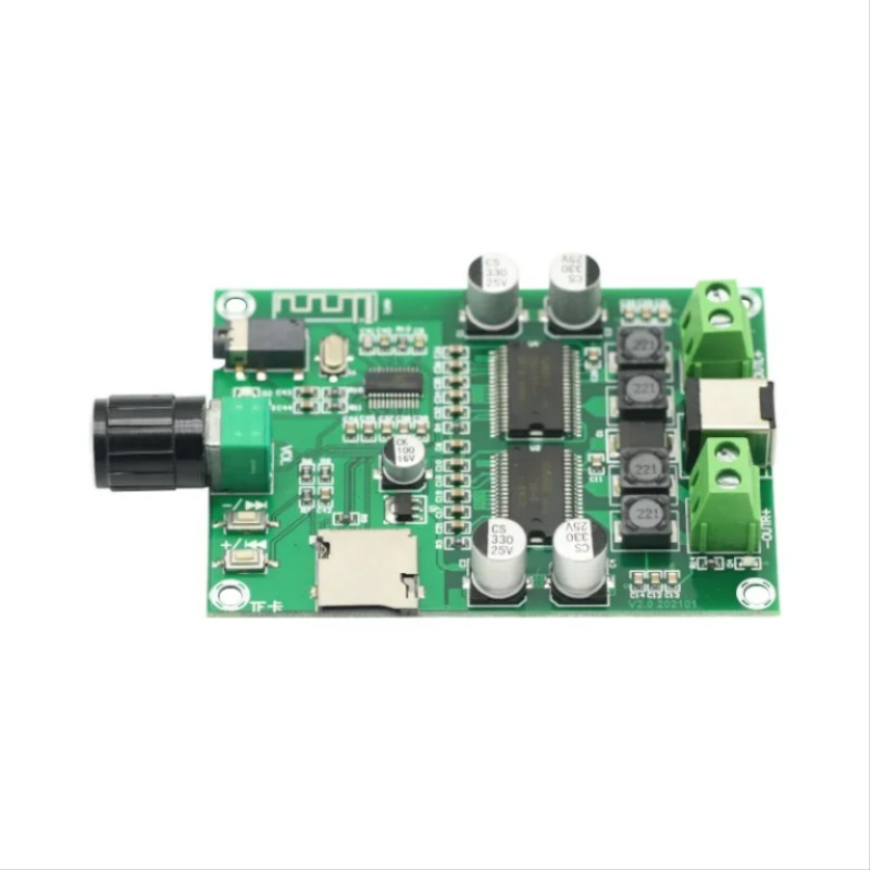 무선 블루투스 5.0 오디오 스테레오 디지털 앰프 보드 YDA138-E 듀얼 채널 HD 20W+20W AUX TF 카드 [OPEN-ZTF112-161]