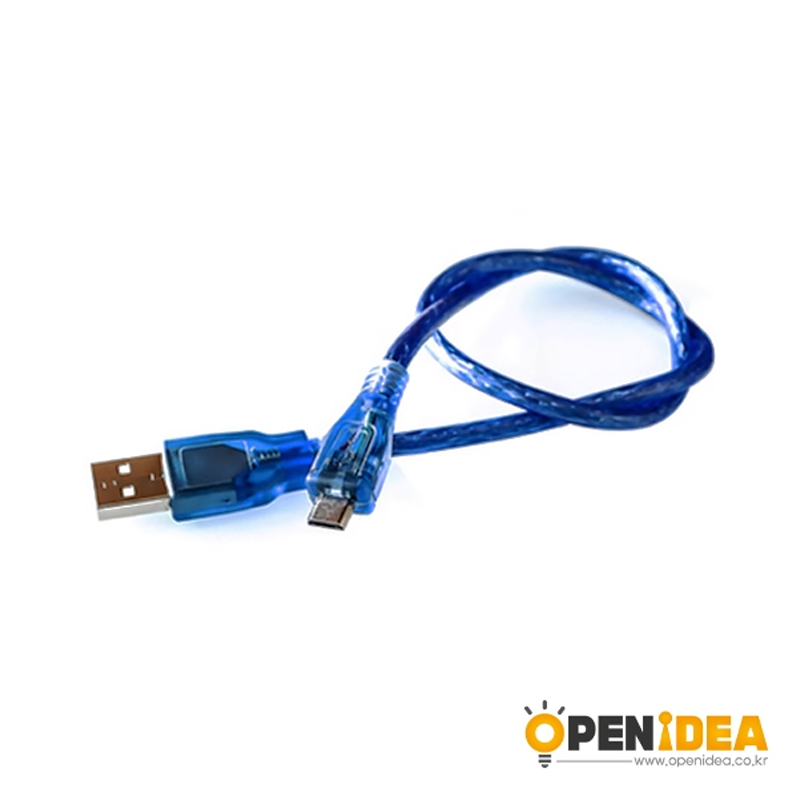 USB A(M) to Micro USB 케이블 30CM [OPEN-BC006-004]