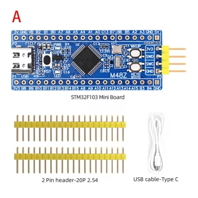 최소 시스템 개발 보드 영어 튜토리얼 README 설명 STM32H503CBT6 STM32F103C8T6 ARM STM32 [ALIENTEK-09]